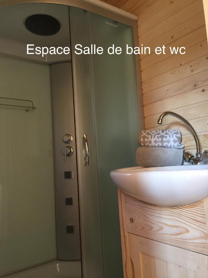 Roulottes Du Chalet Des Pins Rougeou Buitenkant foto