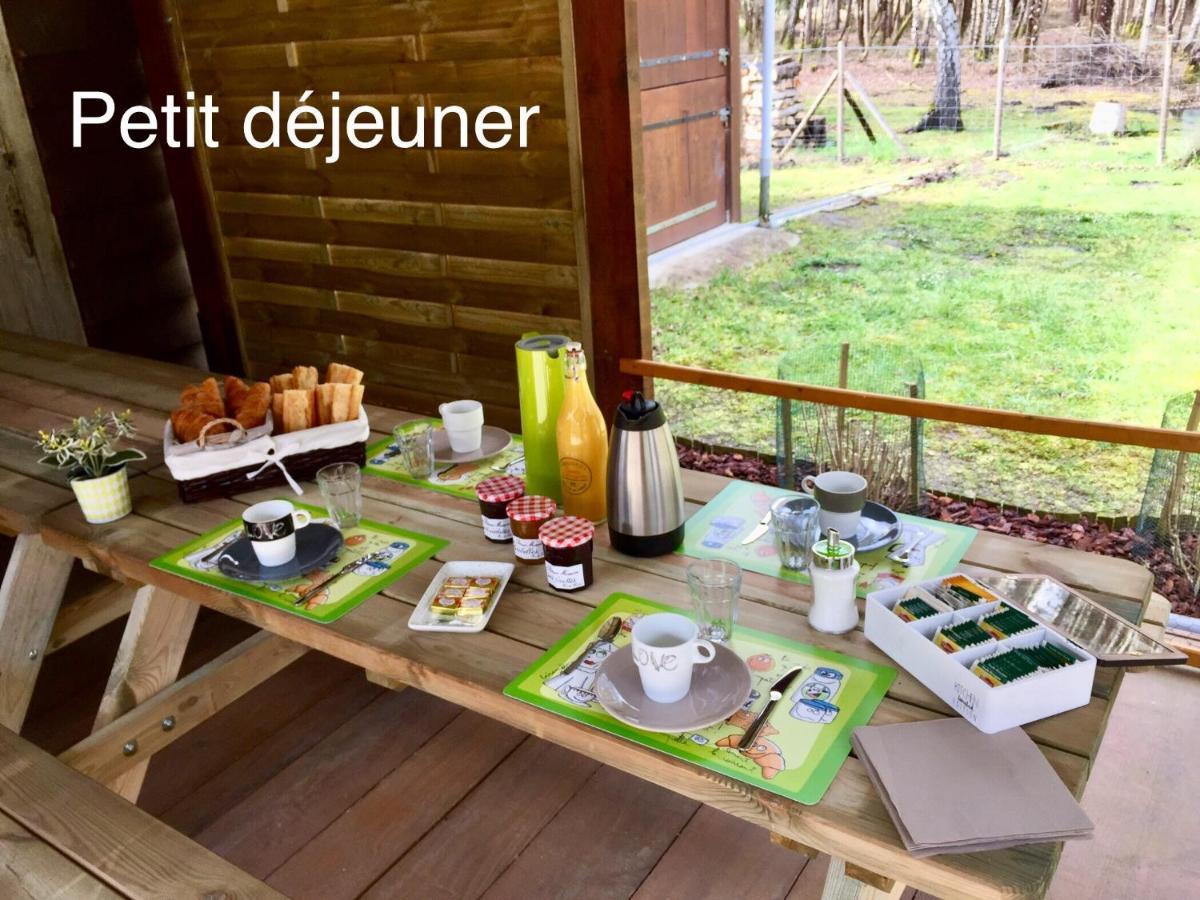 Roulottes Du Chalet Des Pins Rougeou Buitenkant foto